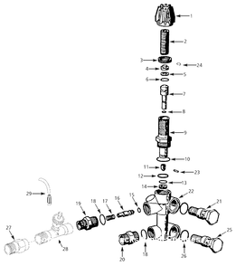 Unloader Parts Diagram and Parts List for PW3020  Campbell Hausfeld Pressure Washer